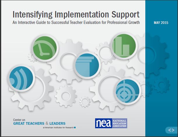 Intensifying Implementation Support: An Interactive Guide to Successful Teacher Evaluation for Professional Growth