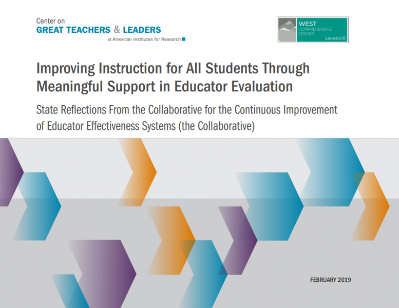 Improving Instruction for All Students Through Meaningful Support in Educator Evaluation